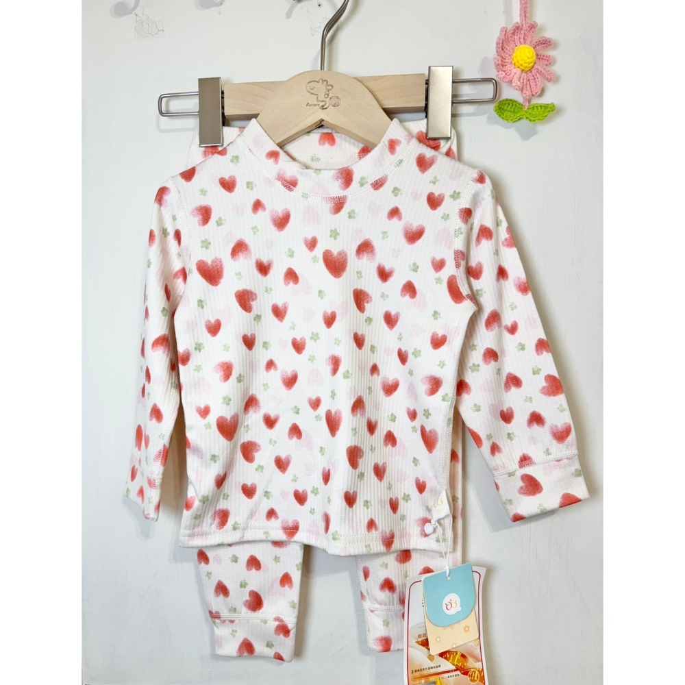 Ruroro實拍滿版愛心睡衣套裝-規格圖3