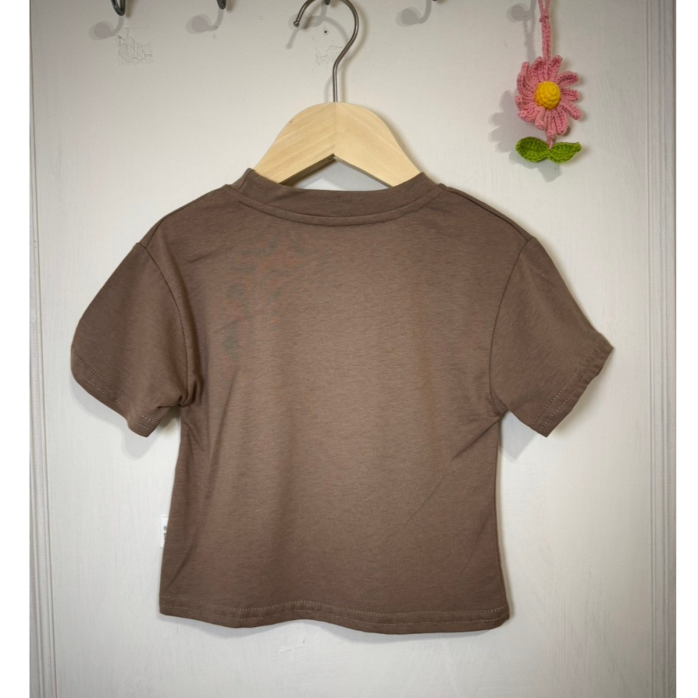 Ruroro實拍烤麵包短袖上衣-細節圖2