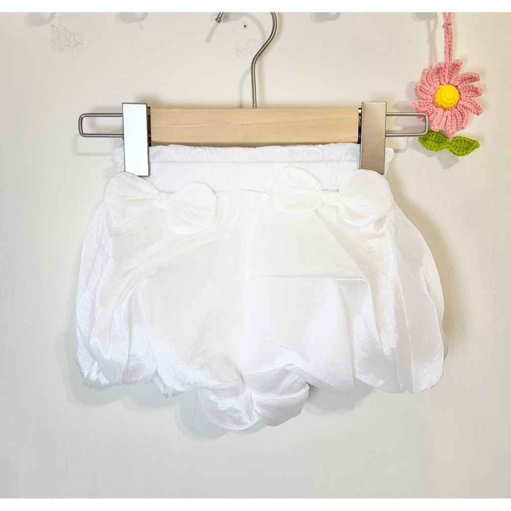 Ruroro實拍雙蝴蝶結泡泡短褲-規格圖2