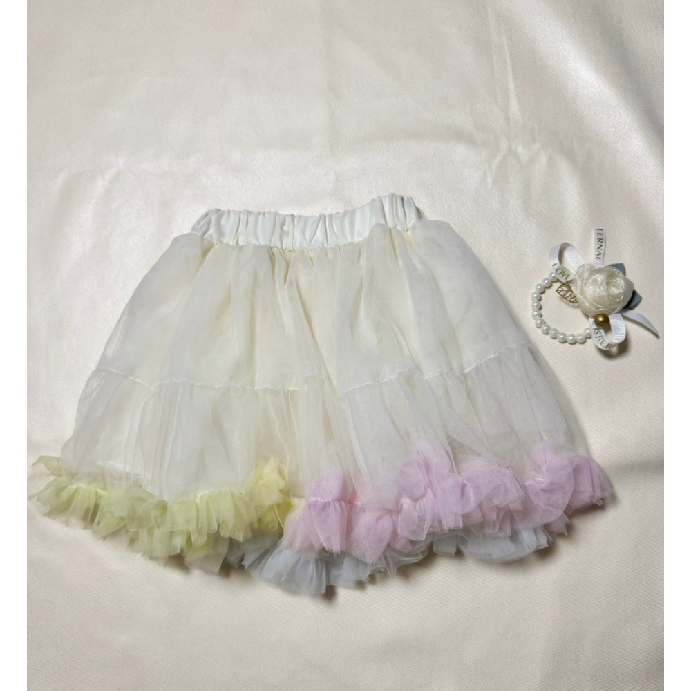 Ruroro實拍四層紗彩色澎澎裙-規格圖4