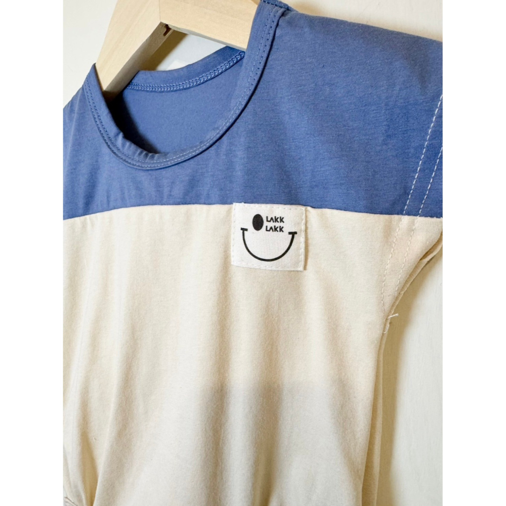 Ruroro實拍撞色微笑包屁衣-細節圖2