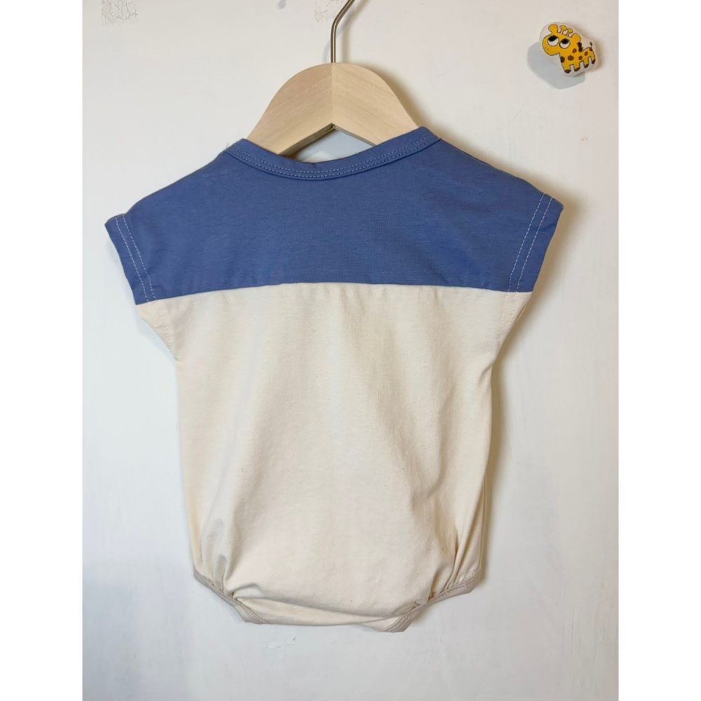 Ruroro實拍撞色微笑包屁衣-細節圖3