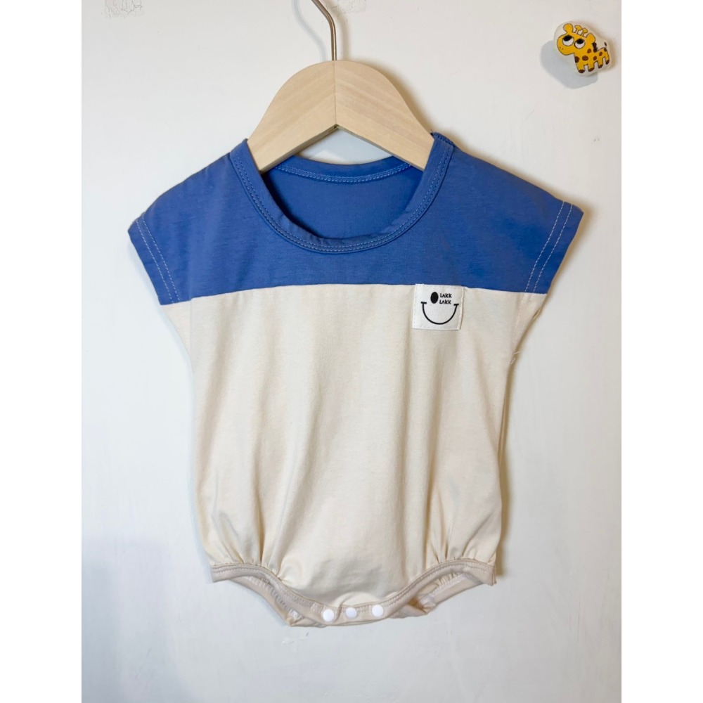 Ruroro實拍撞色微笑包屁衣-規格圖3