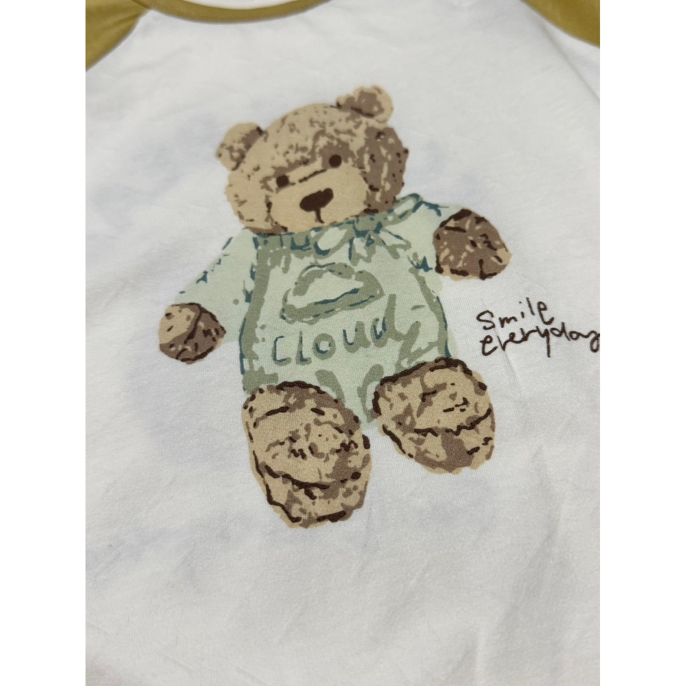 Ruroro實拍超柔微彈性泰迪熊包屁衣(兩色)-細節圖3