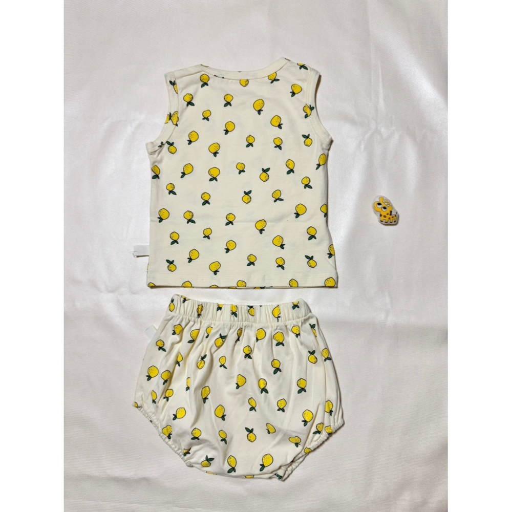 Ruroro實拍檸檬套裝(衣+包屁褲)-細節圖4