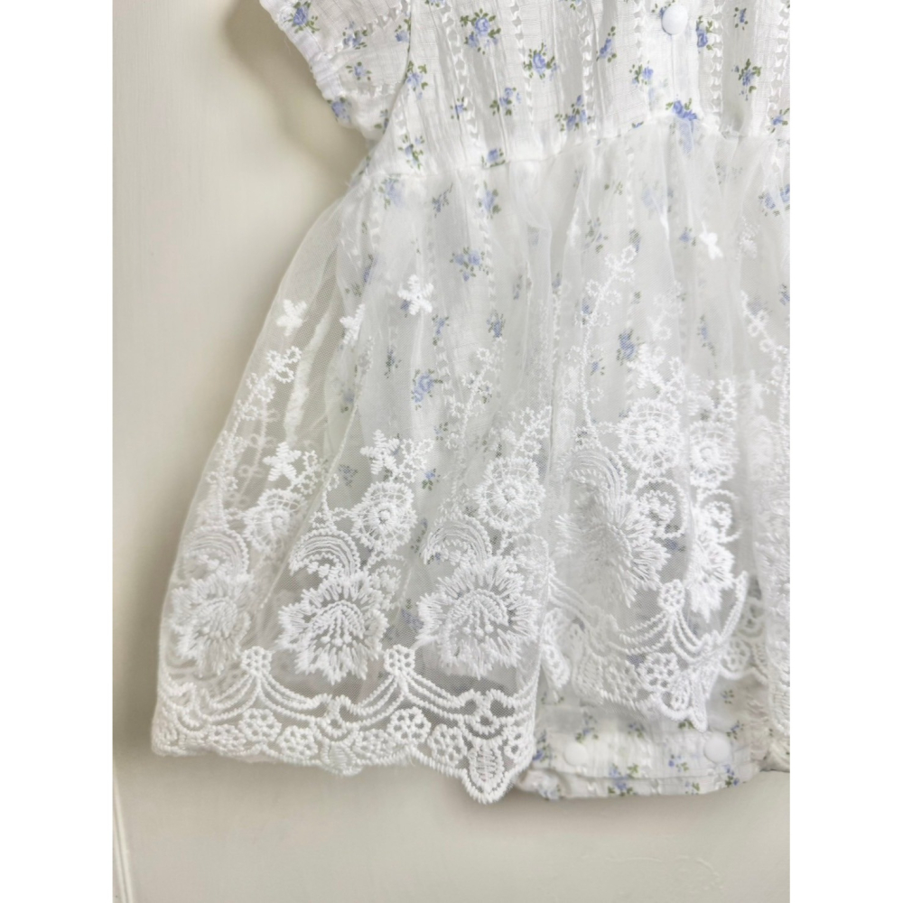 Ruroro實拍透氣碎花沙包屁裙-細節圖2