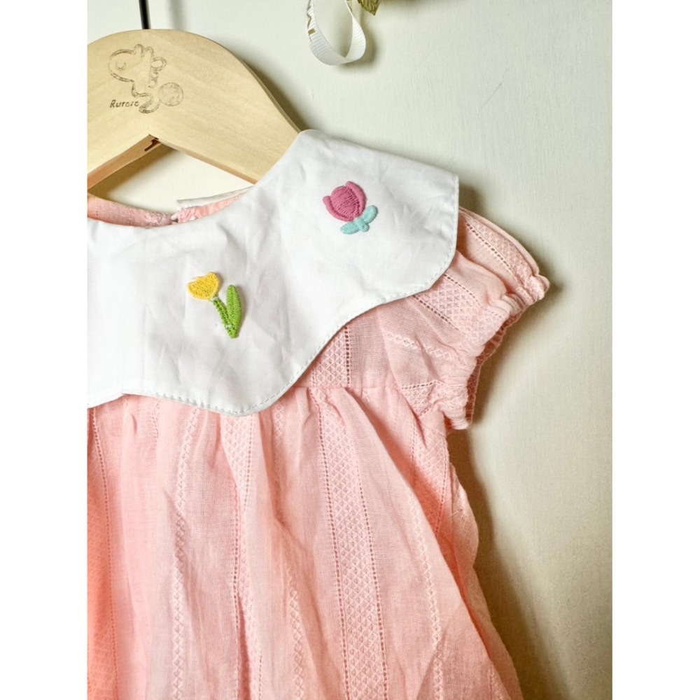 Ruroro實拍娃娃領包屁裙-細節圖2