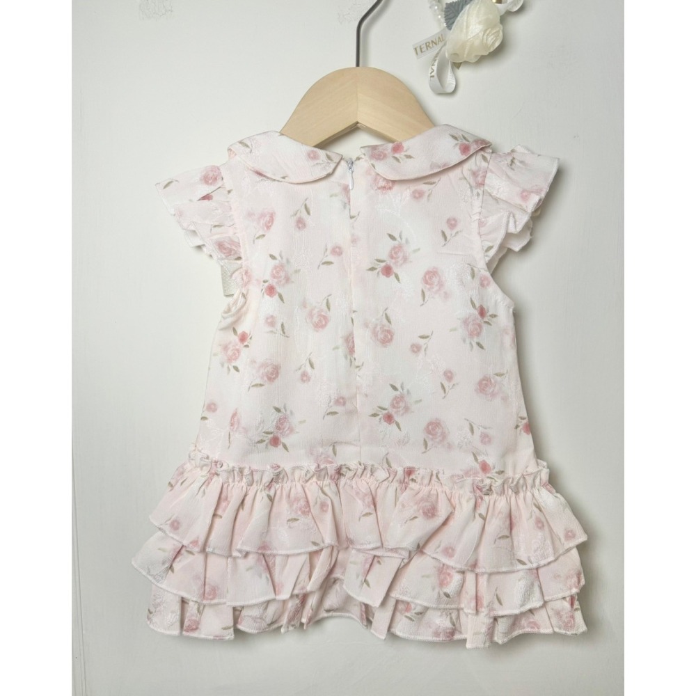 Ruroro實拍左蝴蝶結下百百褶洋裝-細節圖4