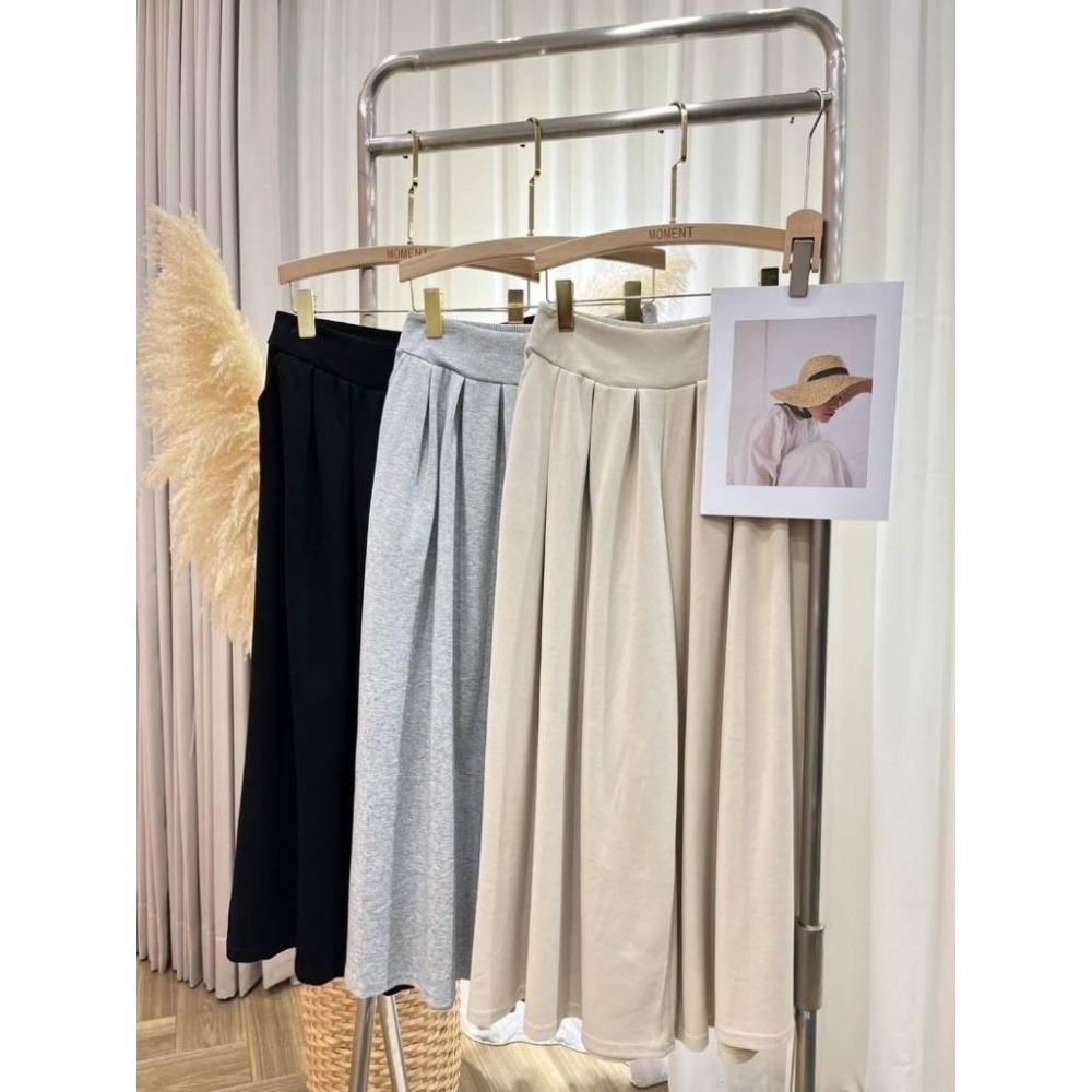 (A324)正韓-V領抓皺上衣+後鬆緊綁帶寬褲-3色-細節圖8