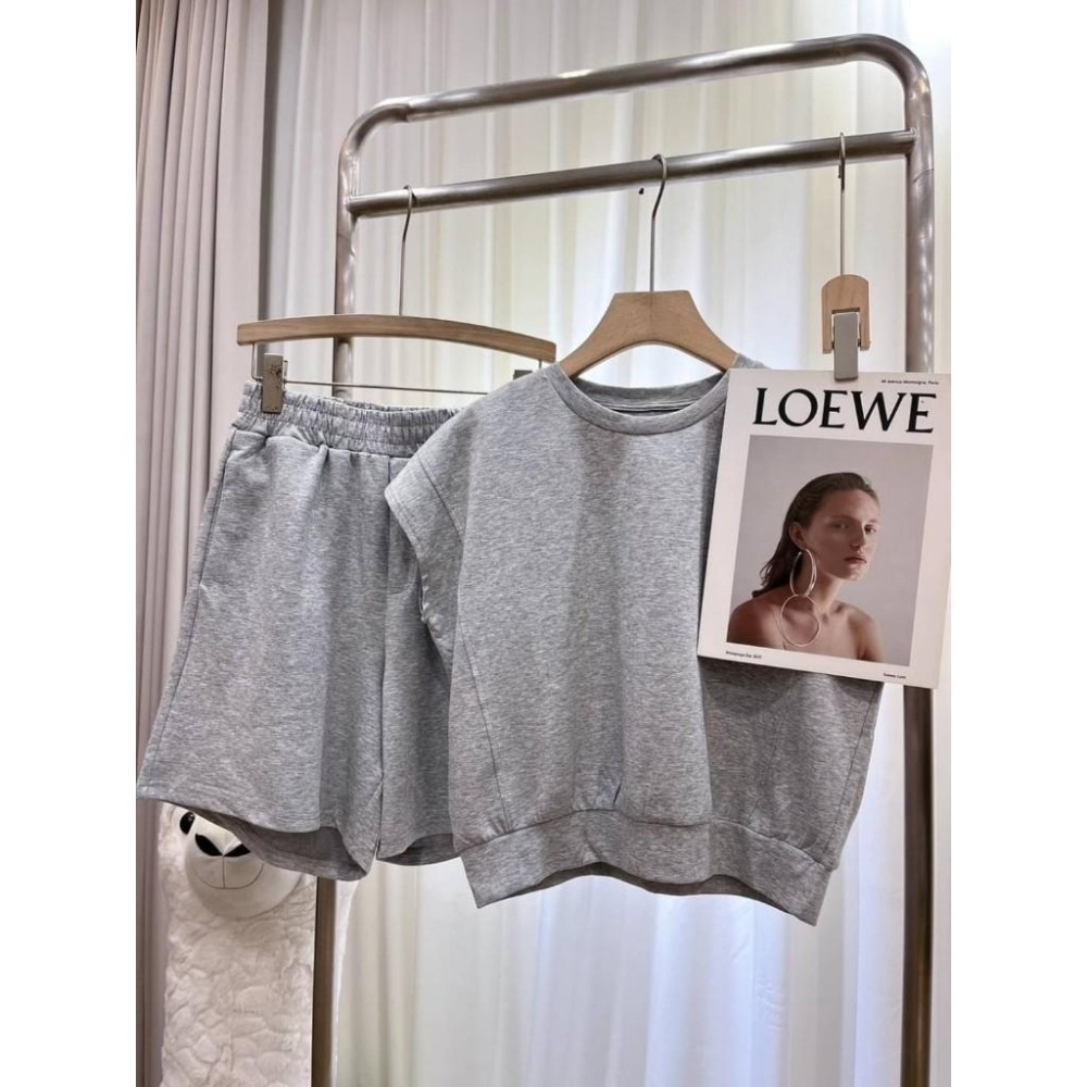 (A349)無袖縮腰上衣+短褲二件式套裝-3色-細節圖2