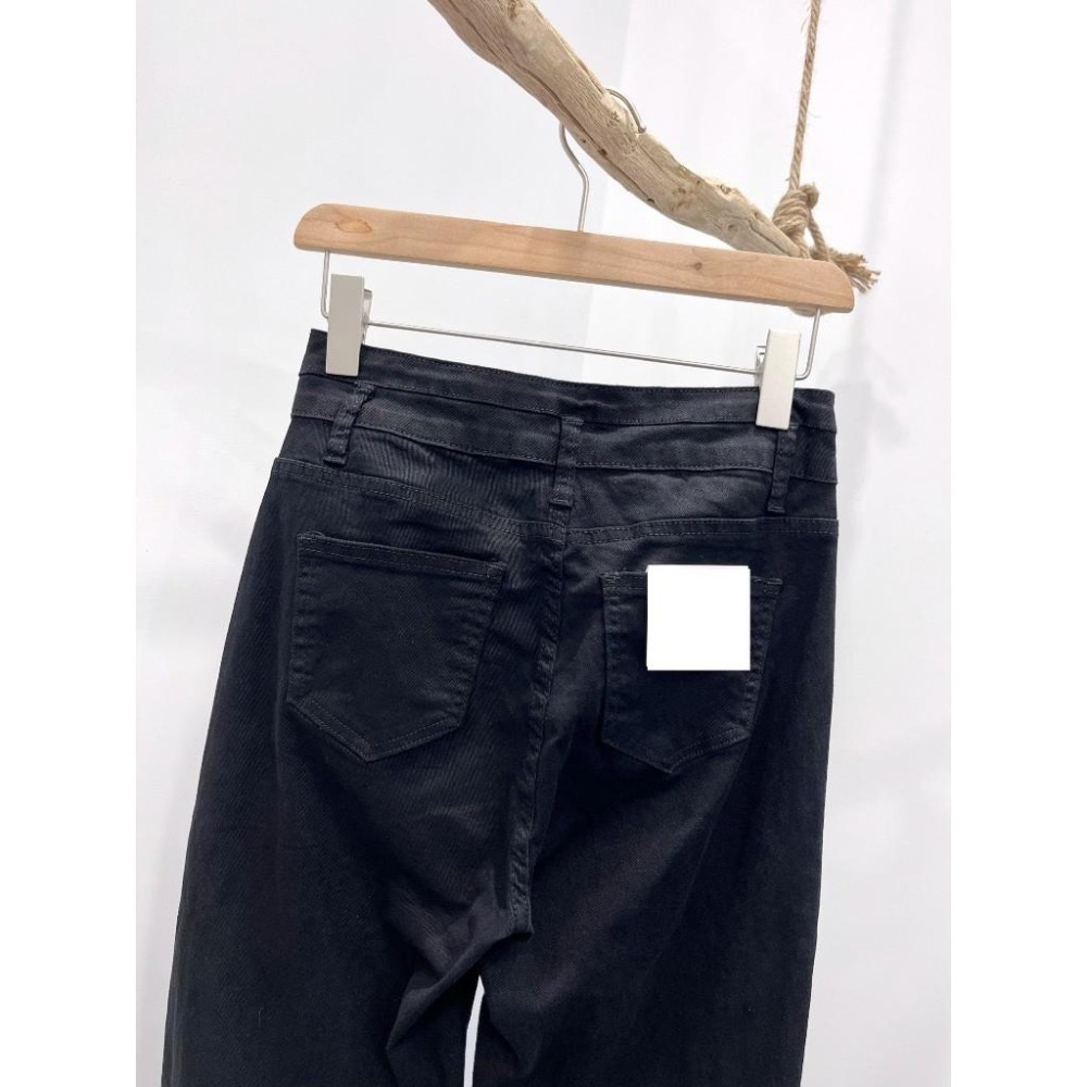 (D223)雙釦彈力落地直筒寬褲S-XL (2色)-細節圖7