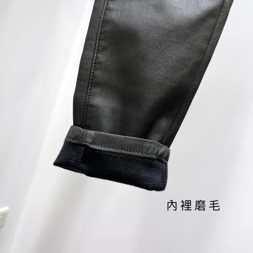 (D221)內磨毛彈性皮褲S-XL-細節圖6