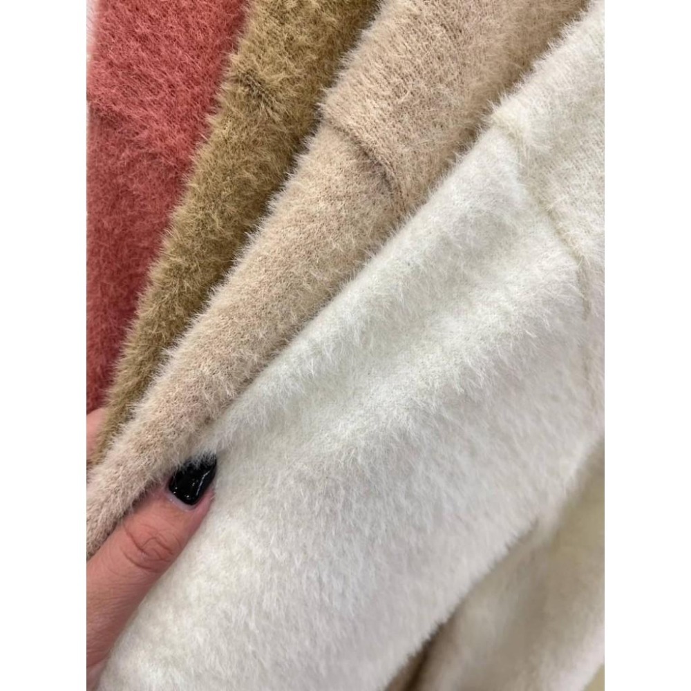 (A311)柔軟水貂毛長袖上衣-4色 親膚 毛衣-細節圖2