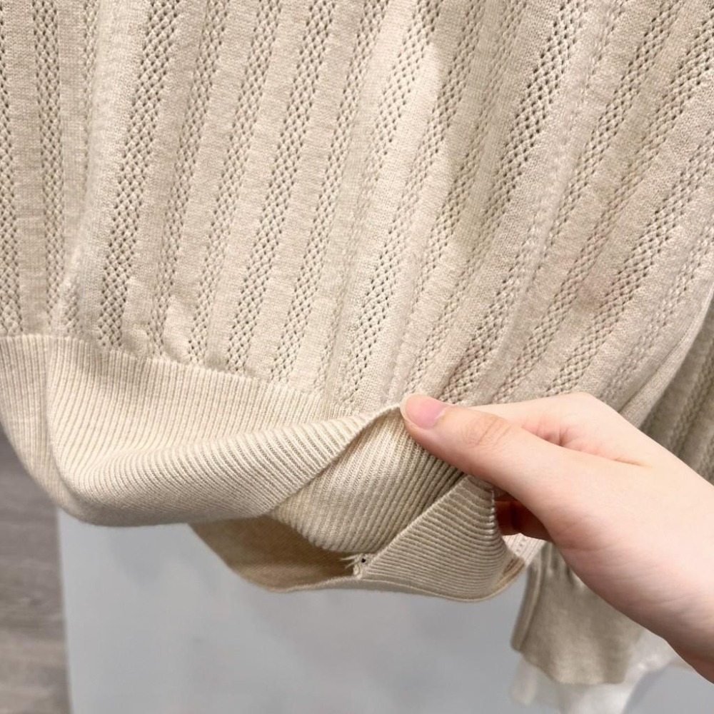 (A299)v領長袖針織上衣-9色-細節圖3