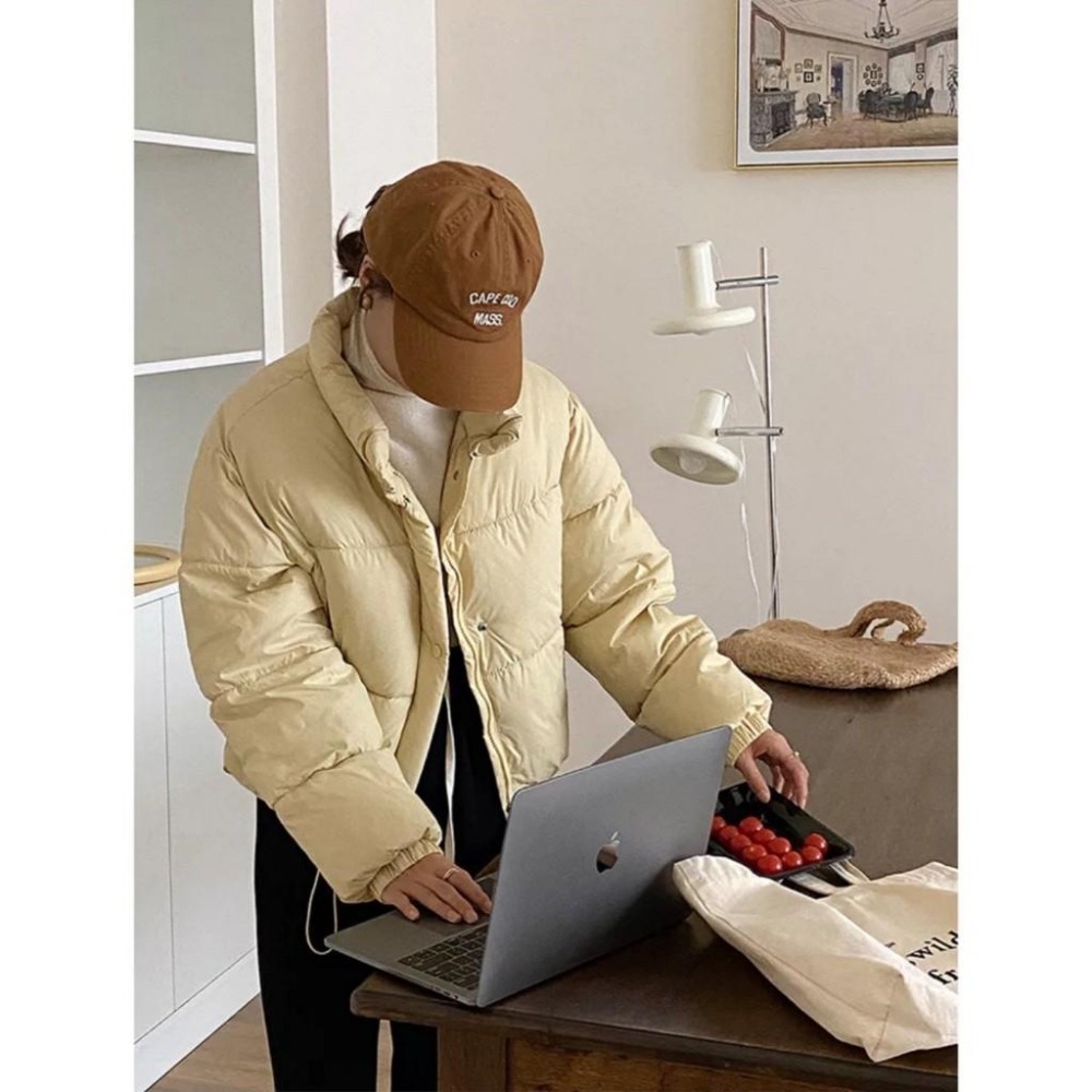 (G48)短版鋪棉麵包外套-5色 保暖 冬天外套-細節圖3