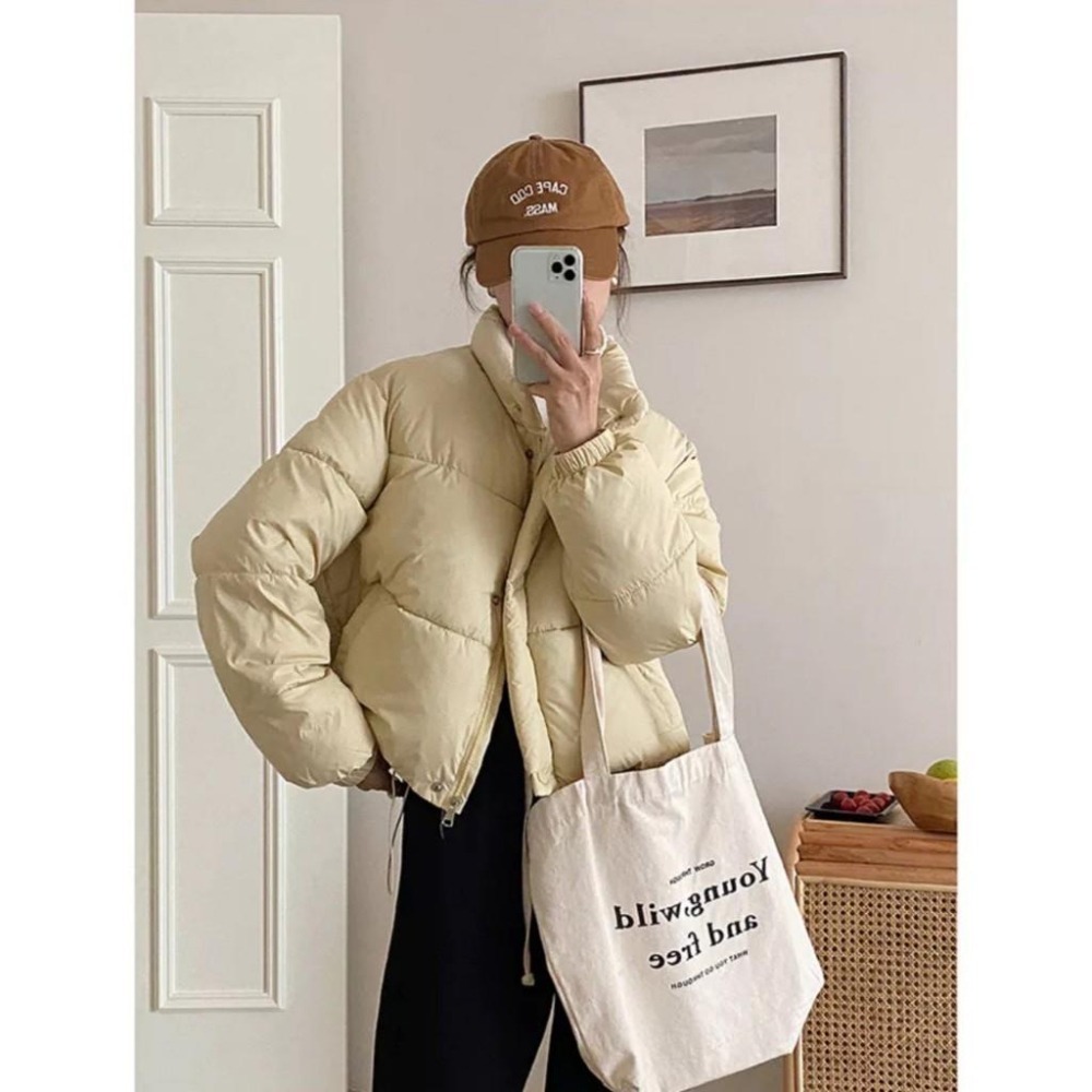 (G48)短版鋪棉麵包外套-5色 保暖 冬天外套-細節圖4