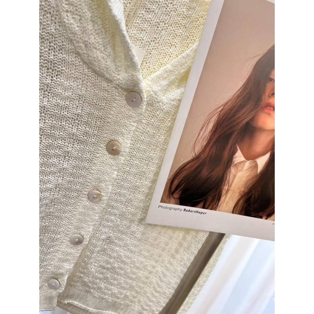 (A300)緹花排扣連帽針織外套-4色-細節圖3