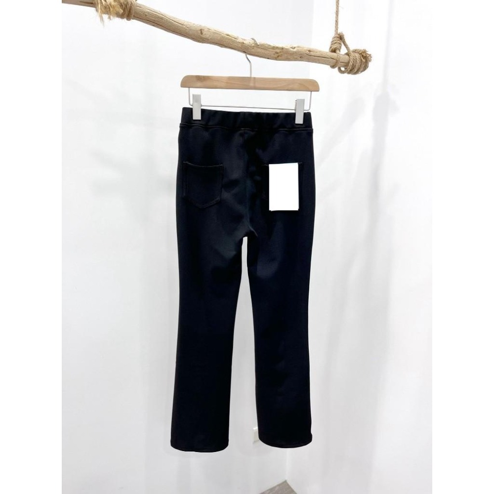 (D234)前開衩內磨毛喇叭褲S-XL 保暖 鬆緊長褲-細節圖8