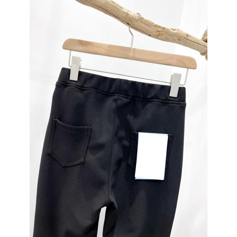 (D234)前開衩內磨毛喇叭褲S-XL 保暖 鬆緊長褲-細節圖9