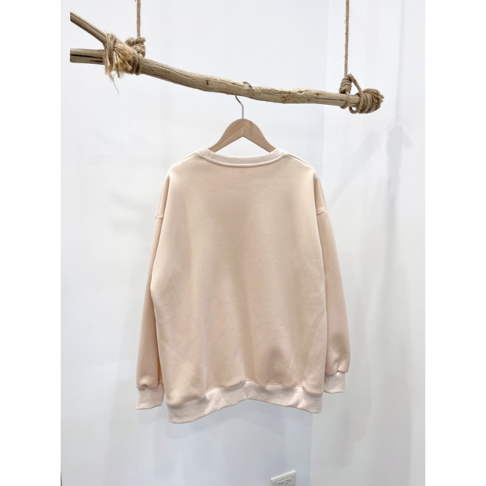 (A319)布魯托印花圖案內刷絨大學t-3色 保暖 卡通 長袖上衣 長袖大學t-規格圖3