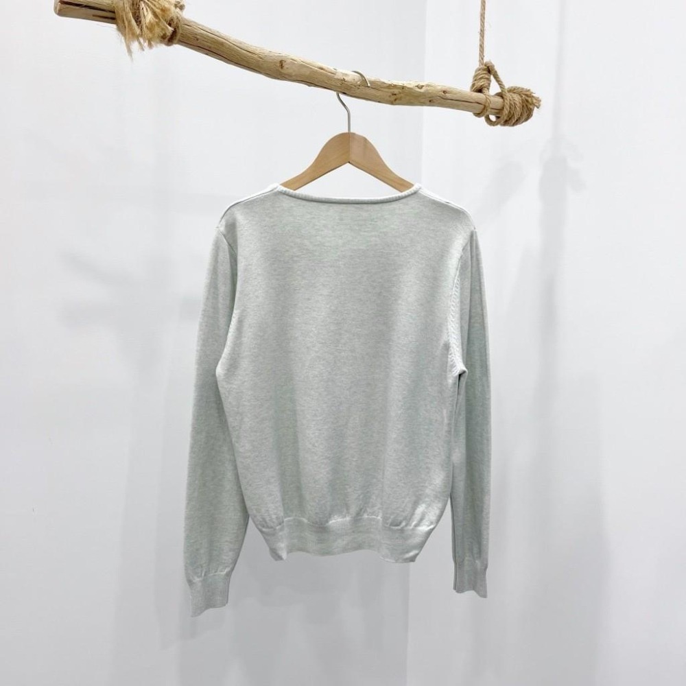 (A318)圓領長袖針織上衣-5色 基本款 百搭 簡約 韓系 毛衣 長袖上衣-細節圖4