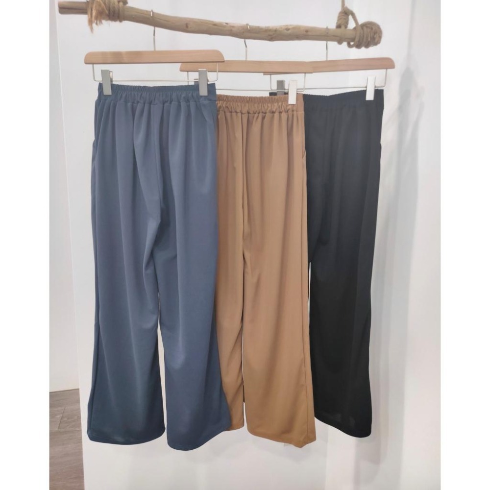 (D200)後鬆緊打摺休閒寬褲-3色-細節圖4