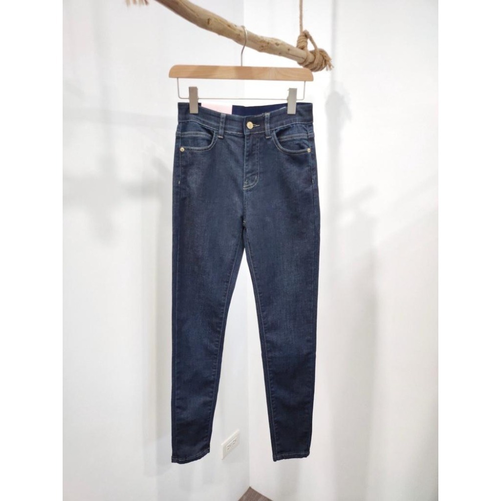 (D173)質感刷色窄管牛仔長褲S-2L-細節圖3