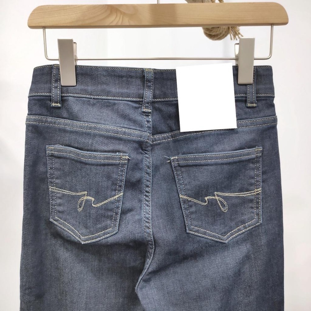 (D173)質感刷色窄管牛仔長褲S-2L-細節圖7