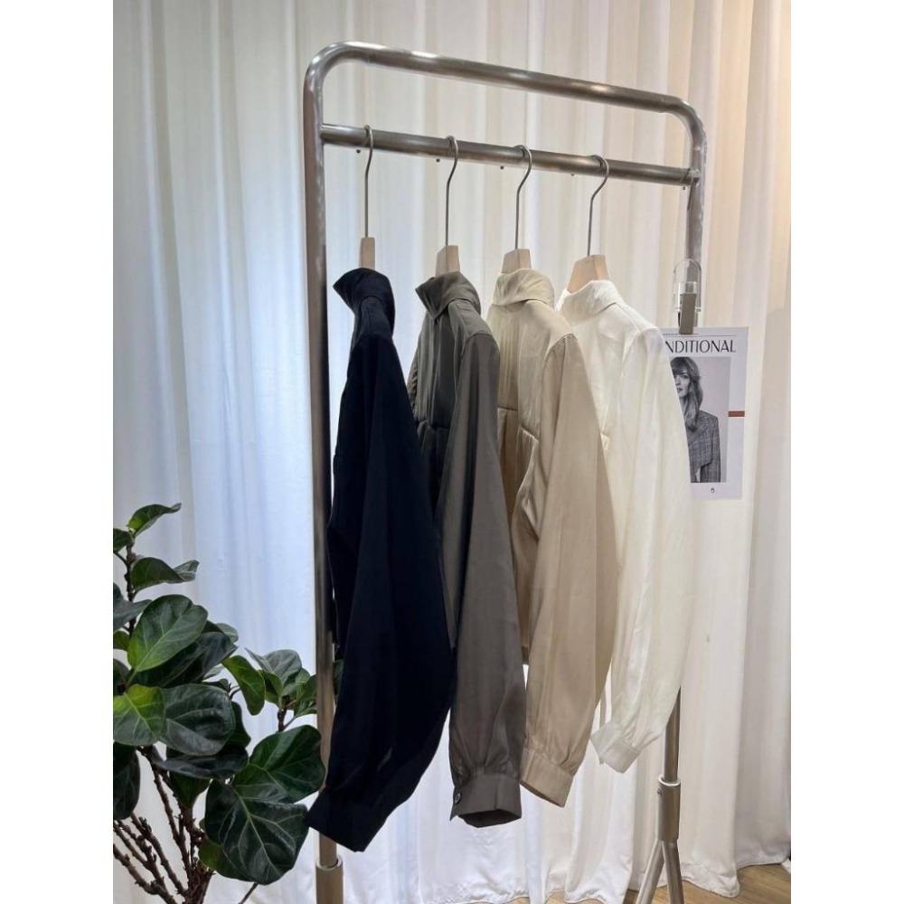 (A281)抽繩防曬薄料襯衫套裝-4色-細節圖4