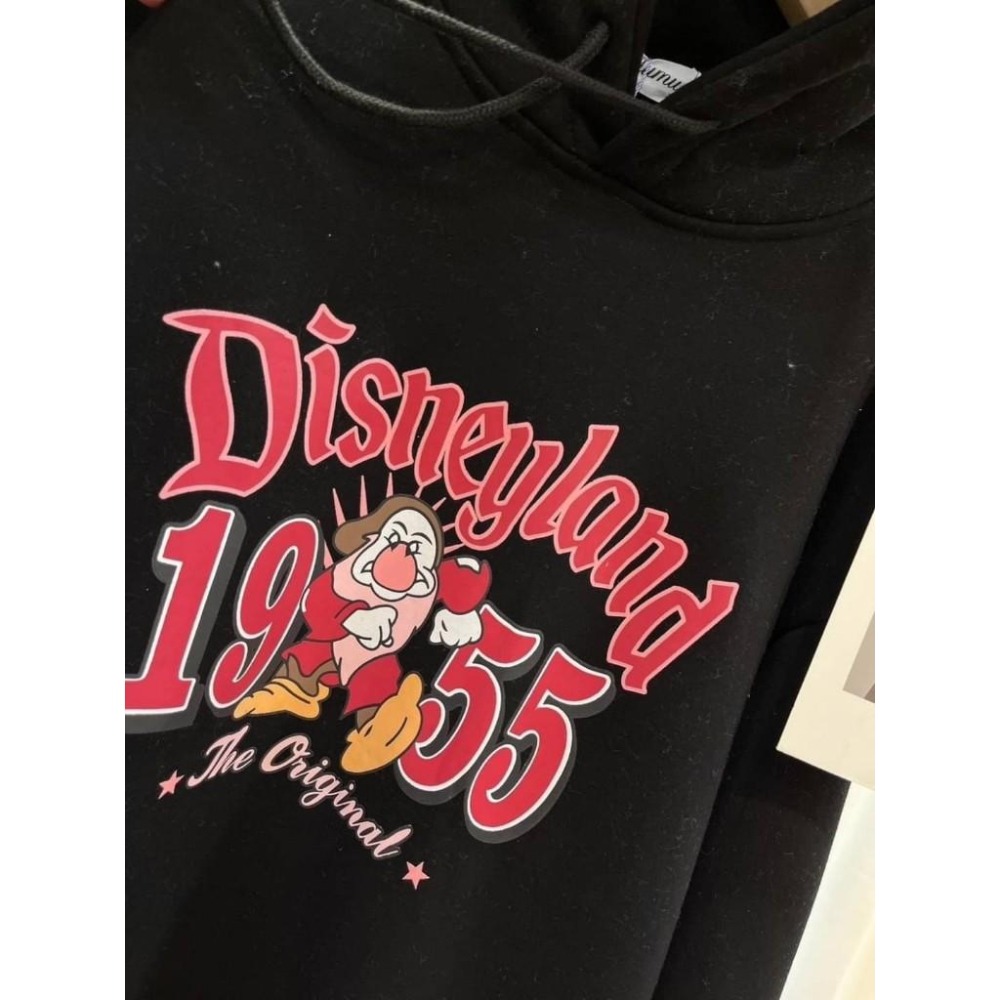 (E69)小矮人印花內刷毛長袖連帽洋裝-2色-細節圖5