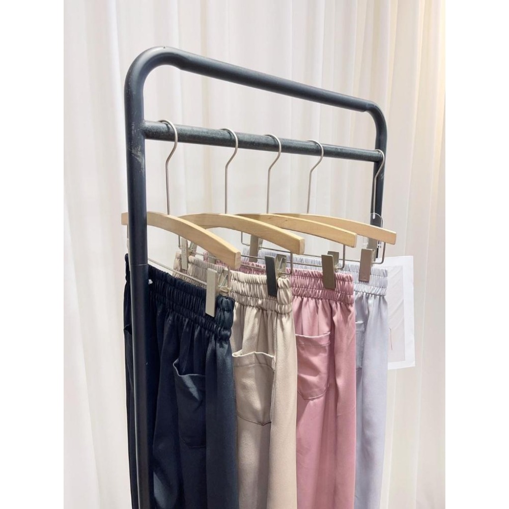 (D189)正韓 鬆緊薄料寬褲-4色-細節圖3