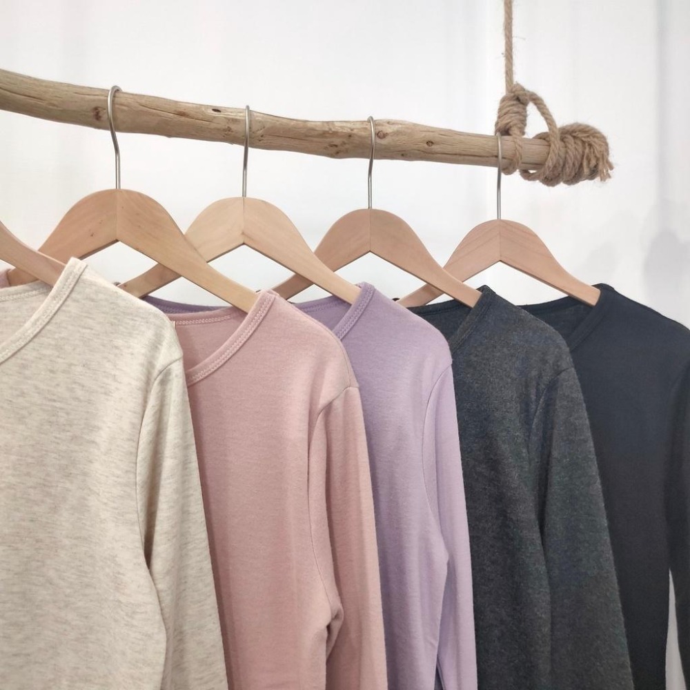 (A241)正韓 圓領磨毛長袖上衣-5色 保暖 內搭 打底衣-細節圖7