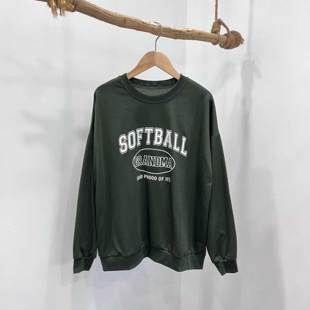 (A294)Softball英字長袖大學t-6色 長袖上衣 薄長袖 毛巾布-規格圖4