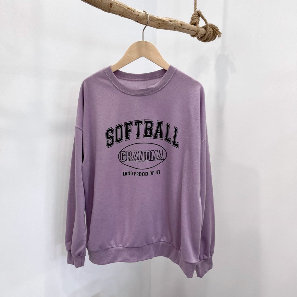 (A294)Softball英字長袖大學t-6色 長袖上衣 薄長袖 毛巾布-規格圖4