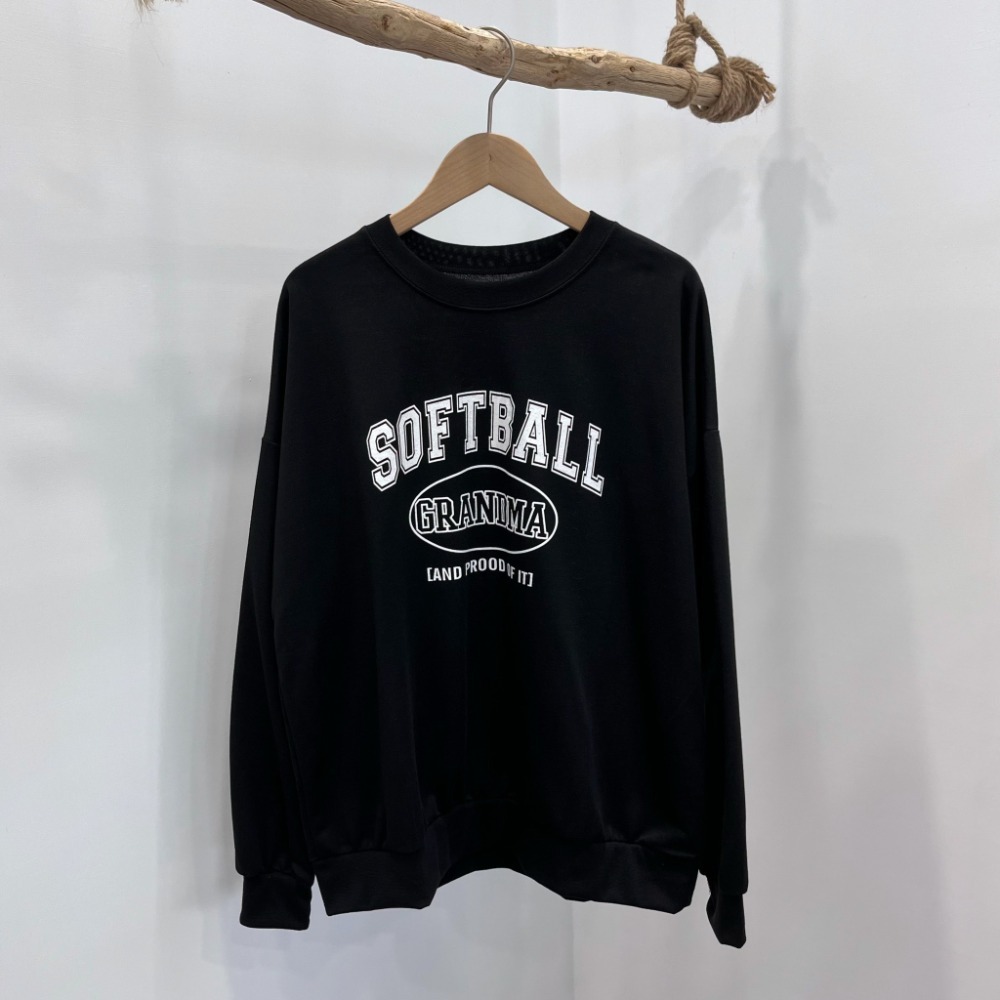 (A294)Softball英字長袖大學t-6色 長袖上衣 薄長袖 毛巾布-規格圖4