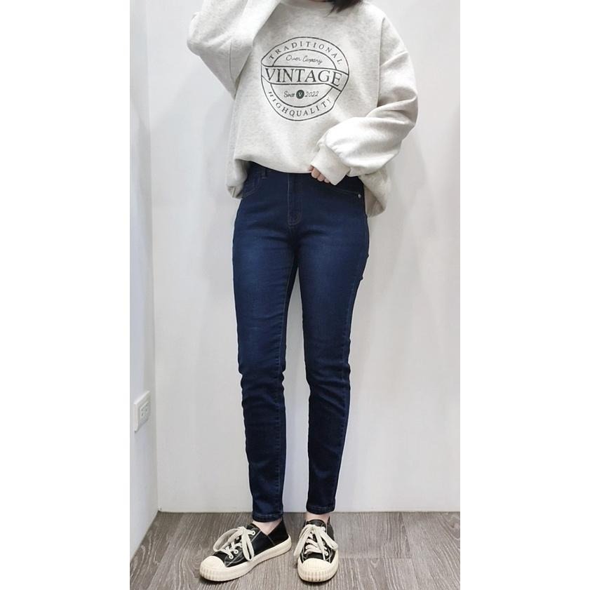 (D177)單釦內磨毛牛仔長褲S-2L-細節圖2