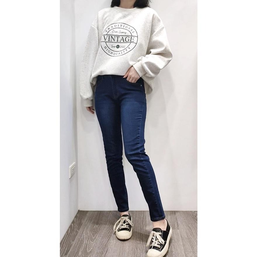 (D177)單釦內磨毛牛仔長褲S-2L-細節圖3