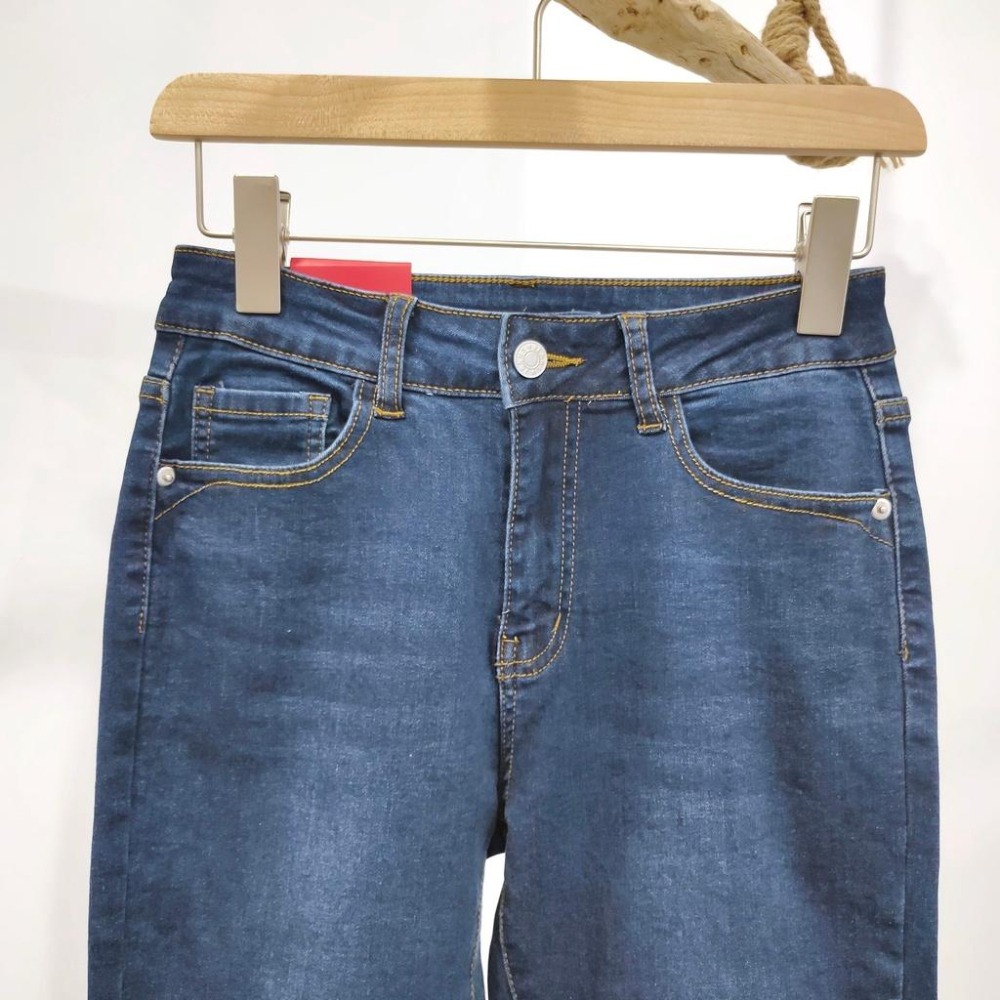 (D177)單釦內磨毛牛仔長褲S-2L-細節圖5