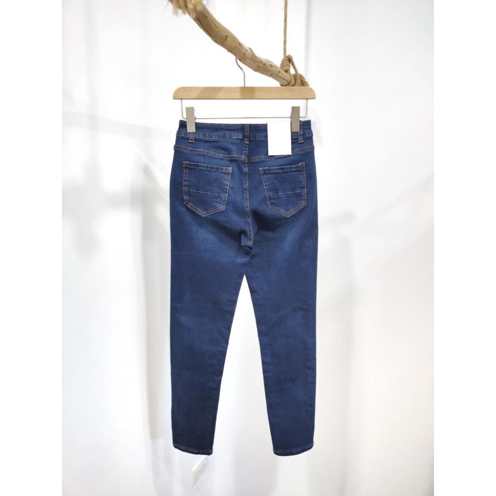 (D177)單釦內磨毛牛仔長褲S-2L-細節圖7