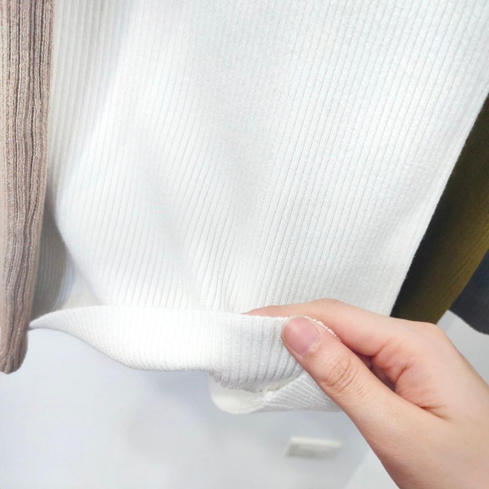 (A262)方領坑條針織背心-5色 遮副乳-細節圖6