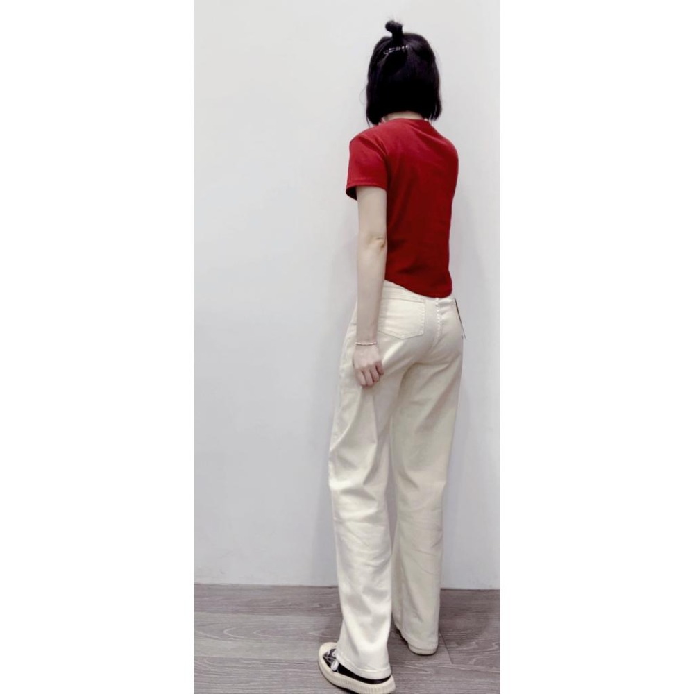 (A275)地球印花圓弧下擺短版上衣-5色-細節圖6