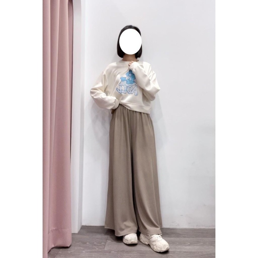 (A293)正韓-小熊圖案空氣棉短版上衣-3色 長袖上衣 長袖短版上衣-細節圖2