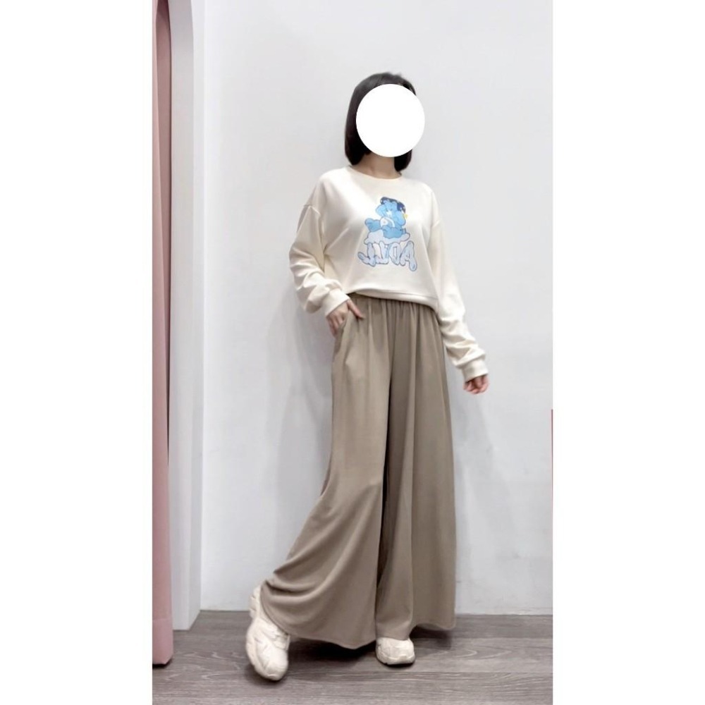 (A293)正韓-小熊圖案空氣棉短版上衣-3色 長袖上衣 長袖短版上衣-細節圖3