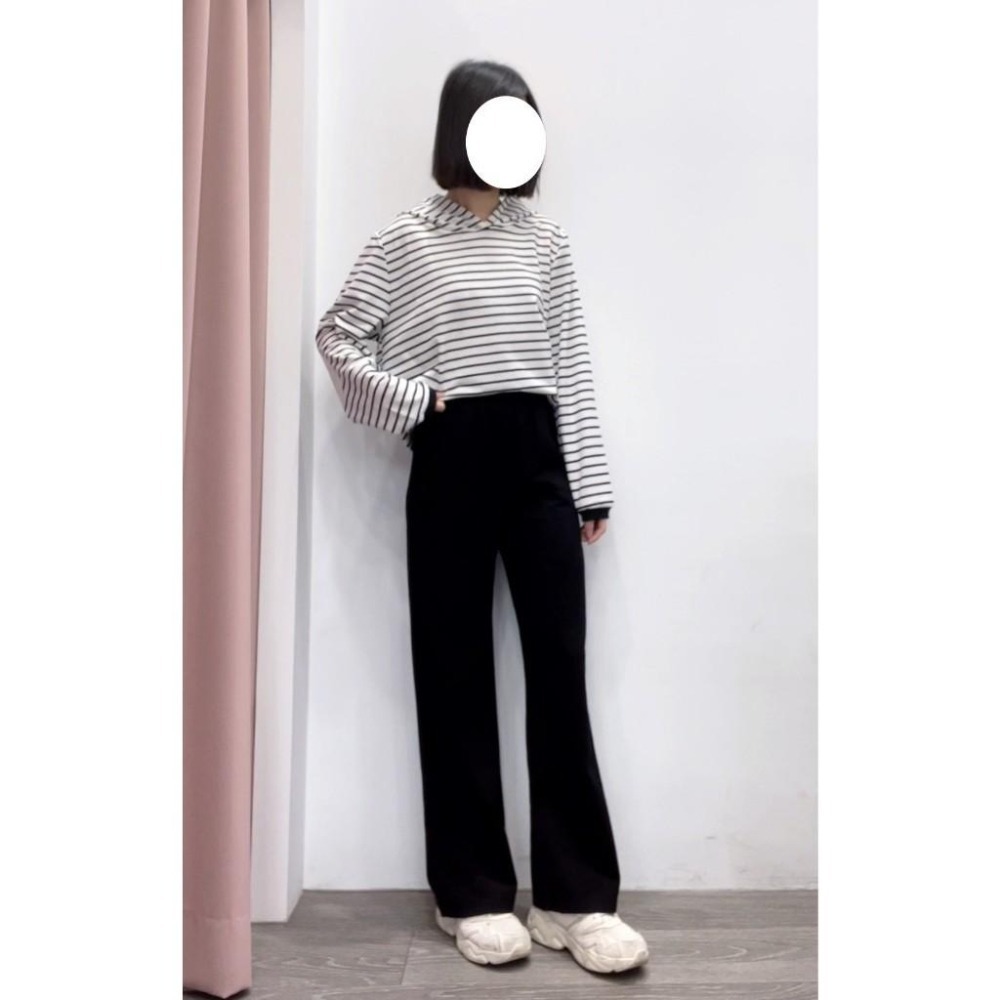 (A291)條紋連帽長袖上衣-2色 帽t 休閒上衣-細節圖4