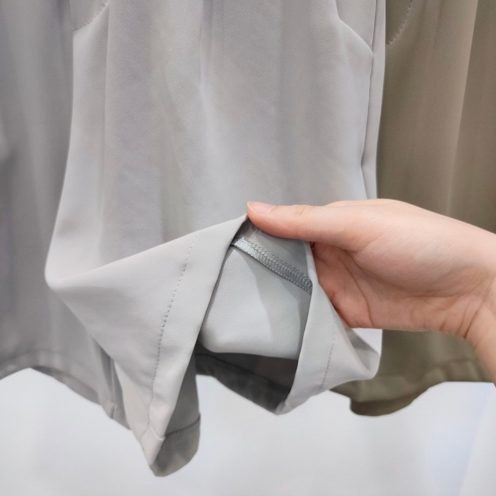 (D143)鬆緊滑面四分短褲-3色-細節圖9