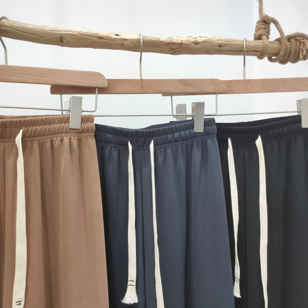 (D158)鬆緊綁帶針織寬褲-3色 秋冬寬褲 休閒寬褲-細節圖7