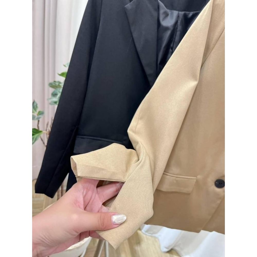 (G36)綁帶墊肩西裝外套-3色 秋冬外套 長袖外套-細節圖3