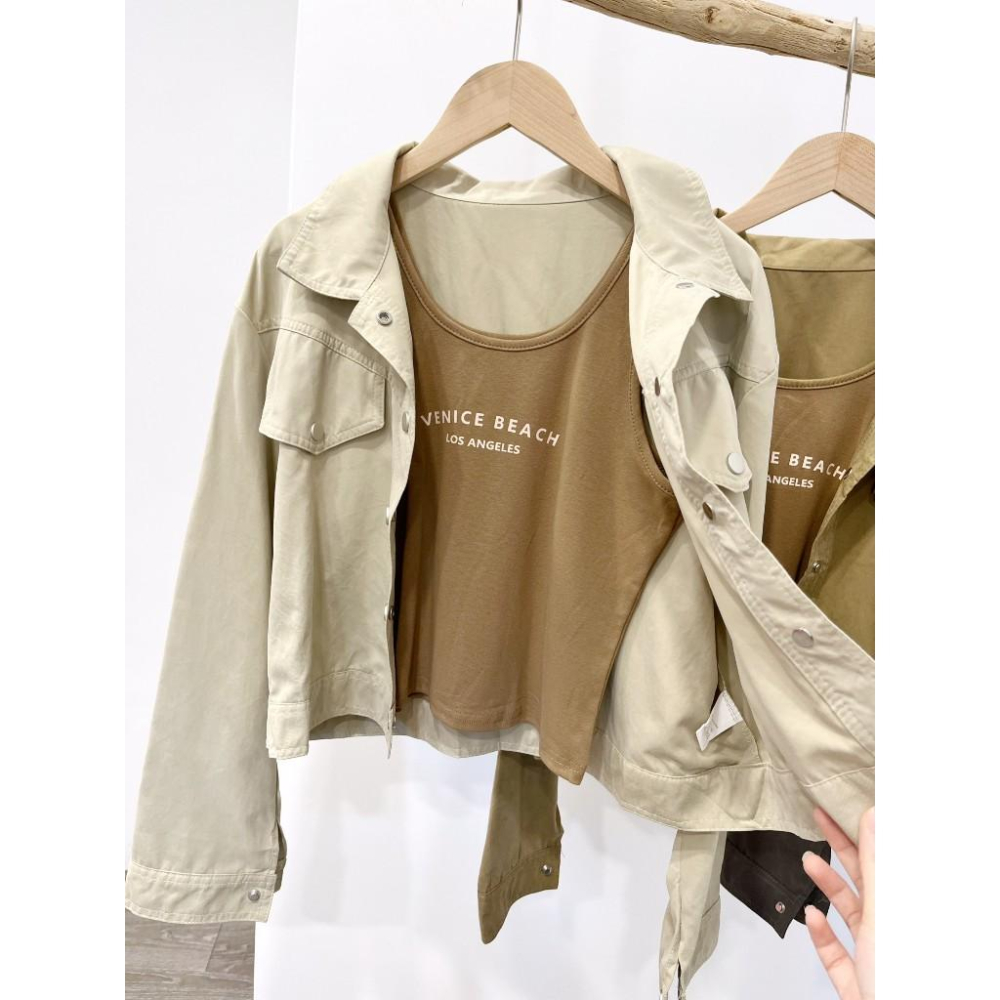 (A289)背心+外套兩件式-3色-細節圖7