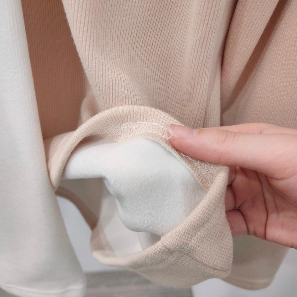 (A246)高領內刷絨長袖上衣-3色 內搭 保暖內搭 打底衣 打底衫-細節圖8