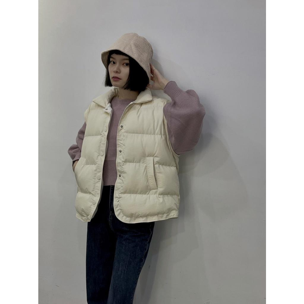 (G32)壓紋鋪棉背心外套-4色 背心-細節圖3